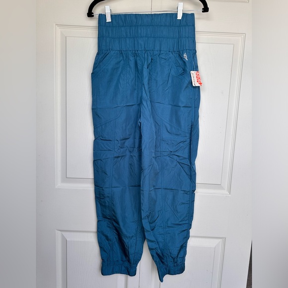 Free People movement teal lightweight The way home track pants joggers size smal - Picture 3 of 12
